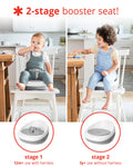 Skip Hop Booster Seat for Dining Table, Sleek Seat Booster, Grey/White 🍁 All In One Marketplace Canada