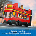 LEGO City Red Double-Decker Sightseeing Bus Toy Vehicle Set, Birthday Gift for 7 Year Olds, London Bus, for Kids, Double-Decker Bus Toy, 5 Characters Including a Baby and Stroller, 60407 🍁 All In One Marketplace Canada