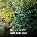 WORX WG252.9 20V 20" Cordless Hedge Trimmer, Reach Up to 12 Inch, Extended Pole, 180° Rotation Head, Battery & Charger Not Included 🍁 All In One Marketplace Canada
