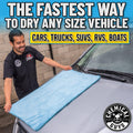 Chemical Guys Woolly Mammoth Microfiber Towel (36" x 25") Cars, Trucks, SUVs, RVs, Home, Pets, Messes, Blue 🍁 All In One Marketplace Canada