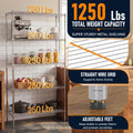 FDW Storage Shelves,Wire Shelving Unit Metal Shelves Heavy Duty Layer Rack Storage Rack Adjustable Utility (Chrome, 36"x 14"x 72") 🍁 All In One Marketplace Canada