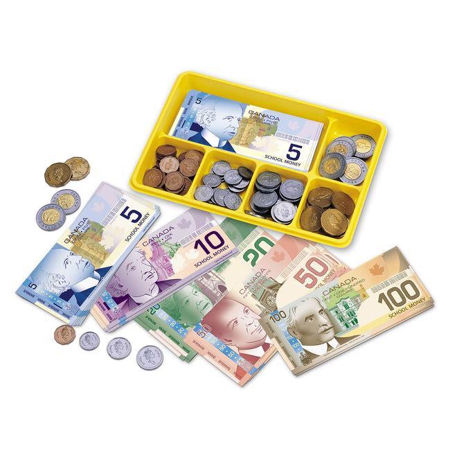 Learning Resources Canadian Currency-X-Change, Pretend Play Money for Kids, Develops Sorting and Money Skills, 211 Pieces, Ages 5+ 🍁 All In One Marketplace Canada