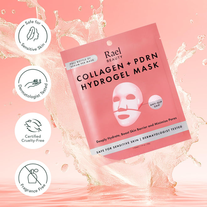 Rael Collagen PDRN Hydrogel Mask - Deep Hydration, Daily Face Masks for Face, Korean Skincare (4 Count) 🍁 All In One Marketplace Canada