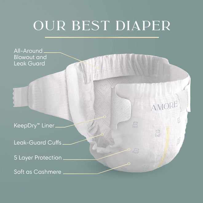 Pampers AMORE, Size 3, Our Best Diaper, 1 Pack (Count of 168) 🍁 All In One Marketplace Canada