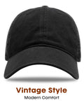 FURTALK Cotton Low Profile Baseball Cap Hat for Men Women Adjustable Dad Hat Four Seasons Classic Black 🍁 All In One Marketplace Canada