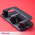 Officemate Medium Duty 3 Hole Punch with Ergonomic Handle, 30 Sheet Capacity, Black (90088) 🍁 All In One Marketplace Canada