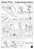 Aqua Plus 6inches Thick Inflatable SUP for All Skill Levels Stand Up Paddle Board,Paddle,Pump,ISUP Travel Backpack, Leash,Shoulder Strap,Youth,Adult Inflatable Paddle Board 🍁 All In One Marketplace Canada