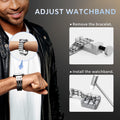 JOREST Watch Repair Tool Kit, Battery Replacement, Strap Adjustment, Bracelet Pin Removal, Band Link Remover, Resizing Tool, Wrench Opening Cover, Case Back Opener, Screwdriver, Spring Bar 🍁 All In One Marketplace Canada