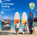 Overmont Inflatable Paddle Board 10'7" x 33" x 6", Extra Wide SUP for Adults & Beginners, 350 lb Stand Up Paddle Board with Adjustable Paddle, Pump, 3 Fins, Leash, Backpack & Repair Kit 🍁 All In One Marketplace Canada