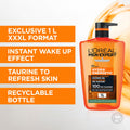 L'Oréal Paris Men Expert Hydra Energetic XXXL Shower Gel, Men's Taurine Body Wash for Body, Face, Hair & Beard, Energizing & Wake Up Effect, 1 Litre 🍁 All In One Marketplace Canada
