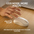 Logitech M240 Silent Bluetooth Mouse, Wireless, Compact, Portable, Smooth Tracking, 18-Month Battery, for Windows, macOS, ChromeOS, Compatible with PC, Mac, Laptop, Tablets - Off White 🍁 All In One Marketplace Canada