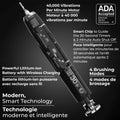 Aquasonic Black Series Ultra Whitening Electric Toothbrush | ADA Accepted Rechargeable Toothbrush, 8 Brush Heads & Travel Case, 40,000 VPM Electric Motor & Wireless Charging - 4 Modes with Smart Timer 🍁 All In One Marketplace Canada