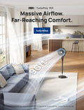 DREO Fan for Bedroom, 90° Oscillating Standing Fan, 20dB Quiet, 90ft Pedestal Fans for Room Office, DC Motor, 8+H Speeds, 3 Modes, 38-42'' Adjustable Height, Remote, 8H Timer, 105° Manual Vertical 🍁 All In One Marketplace Canada