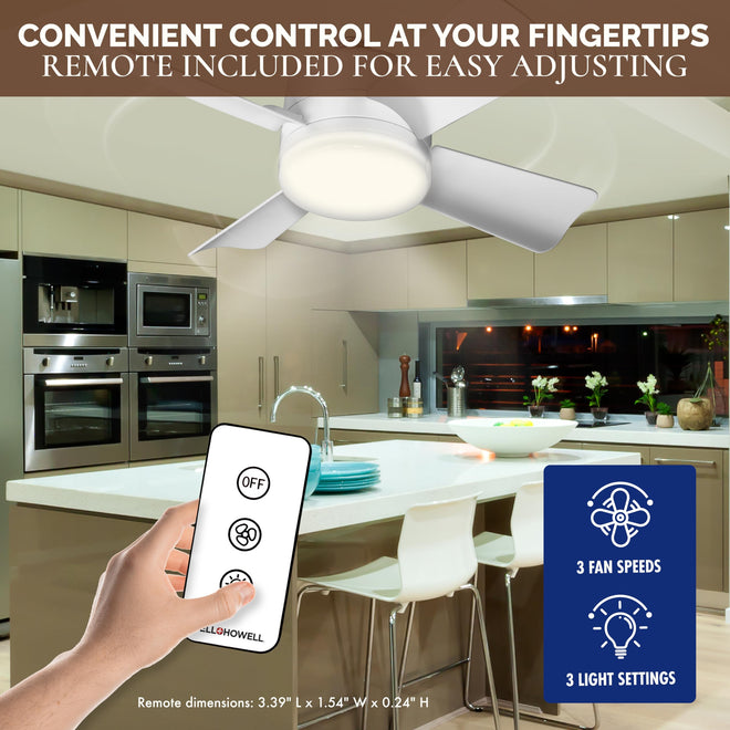 Socket Fan Light AS SEEN ON TV – Ceiling Fan with Lights and Remote, Ceiling Fan with Lights for Bedroom, Ventilateur Plafond, Screws into Light Socket, Ceiling Fans with 3 Light/Fan Modes 🍁 All In One Marketplace Canada