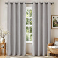 Joydeco 100% Blackout Curtains 2 Panels for Living Room - Linen Black Out Curtains 84 Inch Long Room Darkening Opaque Curtains for Bedroom, Thermal Insulated Drapes Privacy Protection 2 Panels Set 🍁 All In One Marketplace Canada