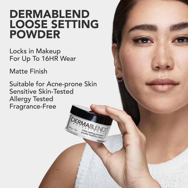 Dermablend Loose Setting Powder, Translucent Powder for Face Makeup, Mattifying Finish and Shine Control, 28g 🍁 All In One Marketplace Canada