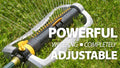 Melnor 65154AMZ XT Turbo Oscillating Sprinkler, Metal Base, 4,500 sq. ft., Quick Connect Bundle, 3-Way Adjustable, Black, Yellow 🍁 All In One Marketplace Canada