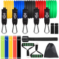 Sensyne Resistance Bands Set 16PCS Exercise Band for Working Out Up to 150 lbs, for Indoor and Outdoor Sports, Fitness, Suspension, Speed Strength, Baseball Softball Training, Home Gym, Yoga 🍁 All In One Marketplace Canada