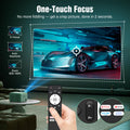 【Netflix Compatible & Dolby Audio】 TMY 4K Smart Projector with Upgraded HiFi Speaker, Real 1080P WiFi 6 Mini Projector with Electric Focus & Auto Keystone, Portable Projecteur for Indoor and Outdoor 🍁 All In One Marketplace Canada
