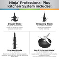 Ninja BN801C, Professional Plus Kitchen System With Auto-iQ, 72oz Pitcher, Black/Silver, 1400W (Canadian Version) 🍁 All In One Marketplace Canada