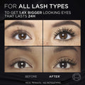 L'Oréal Paris Voluminous Panorama Mascara, Volumizing and Lengthening Mascara, Longwear, Smudge-Resistant and Washable, All Night Black, 0.33 Fl Oz (Pack of 1) 🍁 All In One Marketplace Canada