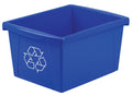 Storex 4 Gallon (15L) Recycle Bin, 13.63 x 7.87 x 11.25 Inches, Blue (61505A06C) Blue Recycling, 1-Pack , Small 🍁 All In One Marketplace Canada