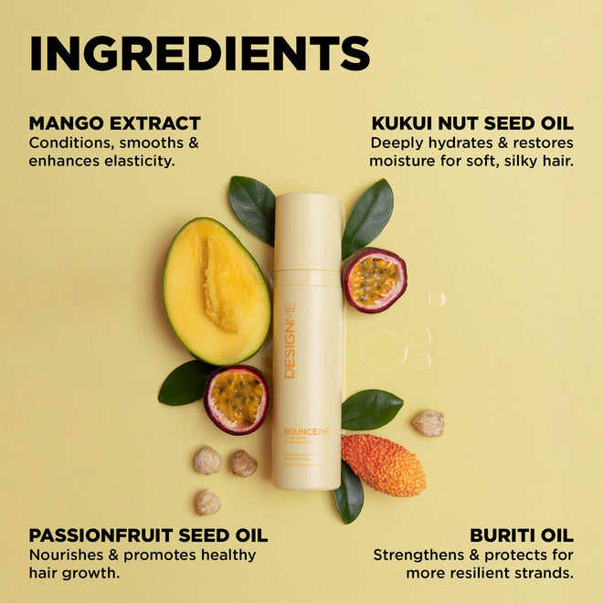 Design.Me BOUNCE.ME Curling Gel Spray | Frizz-Free Curl Defining Gel - Refresh Curls, Waves, Coils | Non-Crunchy, Non-Sticky Formula - Climate Control Styling, 7.77Oz 🍁 All In One Marketplace Canada