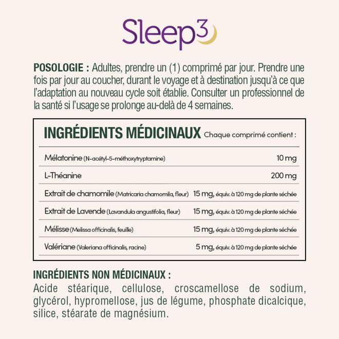NATURE'S BOUNTY Sleep 3, Triplayer Technology, Melatonin, L-Theanine & Herbal Blend, 50 g 🍁 All In One Marketplace Canada