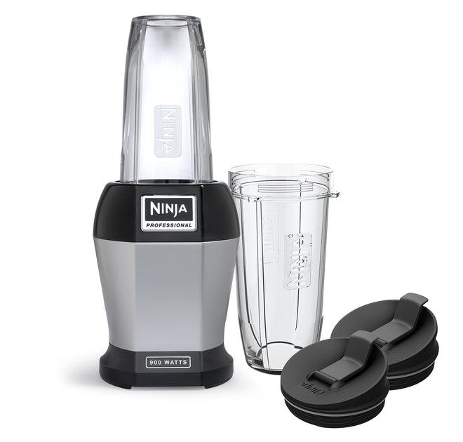 Ninja BL450C, Nutri Pro Personal Blender For Juices, Shakes & Smoothies, 18 and 24 Oz cups, Black/Silver, 900W (Canadian Version) 🍁 All In One Marketplace Canada