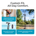 HurryCane Freedom Edition Folding Walking Cane, Black 🍁 All In One Marketplace Canada
