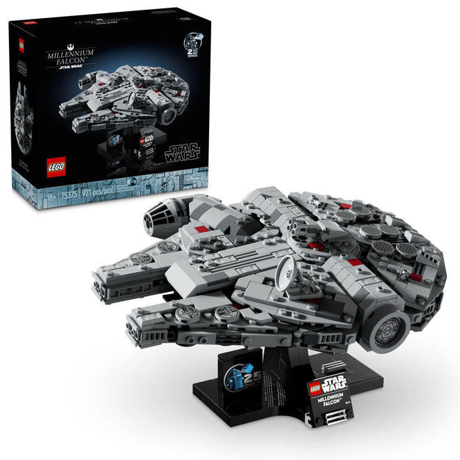 LEGO Star Wars Millennium Falcon A New Hope 25th Anniversary Collectable Model - DIY Building Sets for Adults, Men & Women, Ages 18+ - Comes with Display Stand - Star Wars Gift - 75375 🍁 All In One Marketplace Canada