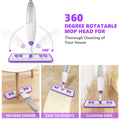 Spray Mops for Hardwood Floor Cleaning, Microfiber Flat Floor Mop with Washable Reusable Pads, Dust Wood Laminate Tile Wet Dry Mopping Head Fit for Disposable Dry Wet Sweeping Refills Cloths 🍁 All In One Marketplace Canada