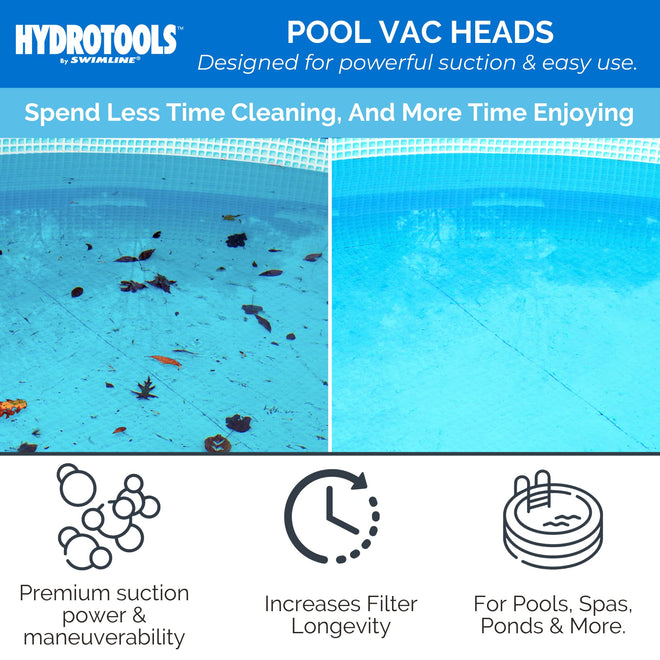 Solstice by International Leisure Products Swimline Hydro Tools 8145 Clear Weighted Triangle Pool Vacuum Head 🍁 All In One Marketplace Canada