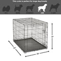 MidWest Homes for Pets 42-Inch New World Crate for Large Breeds, 71-90 lbs, Single Door Folding Dog Crate, Leak-Proof Tray & Secure Latch, Portable, Durable & Easy to Assemble 🍁 All In One Marketplace Canada