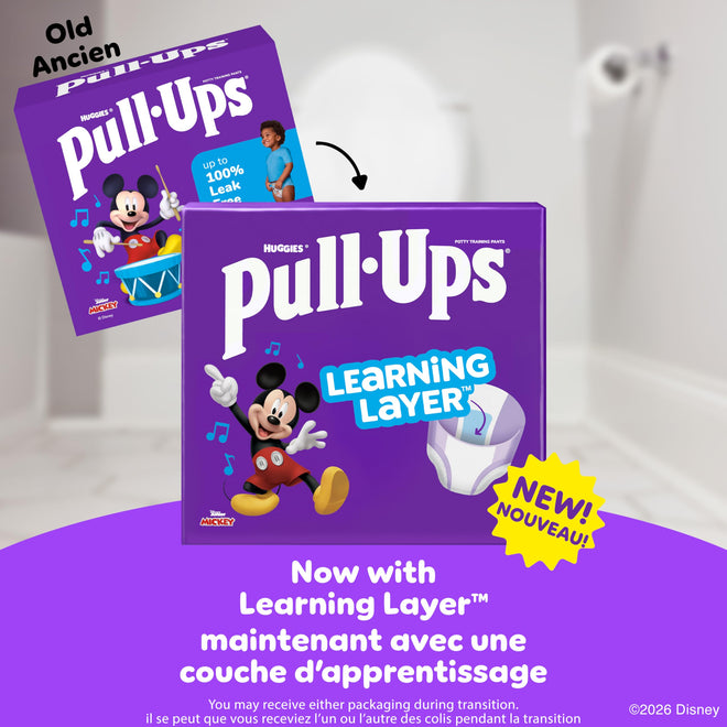Huggies Size 6 Diapers, Boys Potty Training Underwear, Easy Open Training Pants 4T-5T, Pull-Ups Learning Design for Toddlers, 56ct, Giga Pack 🍁 All In One Marketplace Canada