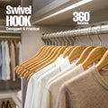 Utopia Home Premium Wooden Hangers 20 Pack - Heavy Duty & Durable Coat Hanger - Wood Hanger with 360-Degree Rotatable Hook - Clothes Hangers with Non-Slip Shoulder Notches For Shirts & Coats (Natural) 🍁 All In One Marketplace Canada