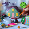 Kids Rock Painting Kit - Glow in The Dark - Arts & Crafts Christmas Gifts for Boys and Girls Ages 4-12 - Craft Activities Kits - Creative Art Toys for 4, 5, 6, 7, 8, 9, 10, 11 & 12 Year Old Kids (Glow In The Dark) 🍁 All In One Marketplace Canada