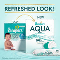 Pampers Aqua Pure Baby Wipes, 99% Water, Fragrance Free, 336 Baby Wipes Total (6X Flip-Top Packs) 🍁 All In One Marketplace Canada