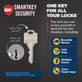 Weiser Matte Black Front Door Lock and Handle Set, SmartCode Keypad Door Lock with San Clemente Handleset & Halifax Interior Door Handle, Keyless Entry Door Lock, Front Door Handles with Deadbolt Lock 🍁 All In One Marketplace Canada