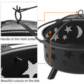 Yaheetech 30in Fire Pits with Poker & Spark Screen Deep Large Fire Bowl 🍁 All In One Marketplace Canada