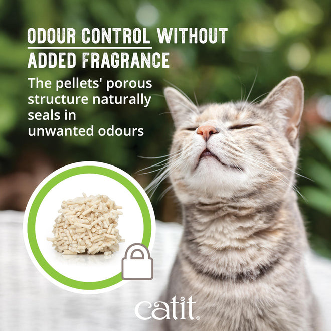 Catit Go Natural Pea Husk Clumping Cat Litter, Unscented, 5.6 kg, Dust Free & Lightweight Cat Litter, Easy to Scoop, Litiere Pour Chat 🍁 All In One Marketplace Canada