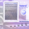 Natural Lash Clusters Wispy Cluster Eyelash Extensions 168pcs Individual Lashes 8-16mm C Curl DIY Lash Extension Natural Look Soft Thin Band Cluster Lashes by ALICE 🍁 All In One Marketplace Canada