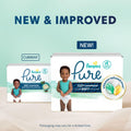 Pampers Pure Baby Diapers, Size 3, Up to 100% Leakproof, Premium Hypoallergenic Soft Diapers, 1 Pack (Count of 66) 🍁 All In One Marketplace Canada