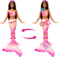Barbie Mermaid Toy Dolls with Surprise Magic Blooming Flowers Feature, Ombre Tails, Pearl Headband Accessory & Long Brown Hair with Purple Highlights 🍁 All In One Marketplace Canada