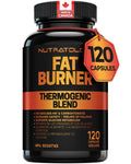 Nutratology® Thermogenic Fat Burner | Canadian-Made | Metabolizes Carbohydrates & Fats - Appetite Suppressant That Helps Satiety - Weight Loss Pills for Women & Men - Keto-Friendly - 120 Capsules 🍁 All In One Marketplace Canada