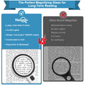 Ultra-Clear Magnifying Glass with Light, Lightweight Handheld Reading Magnifier with 12 LED, Optical Glass Lens for Seniors, Macular Degeneration, Close Work, Coins & Pill Bottle 🍁 All In One Marketplace Canada