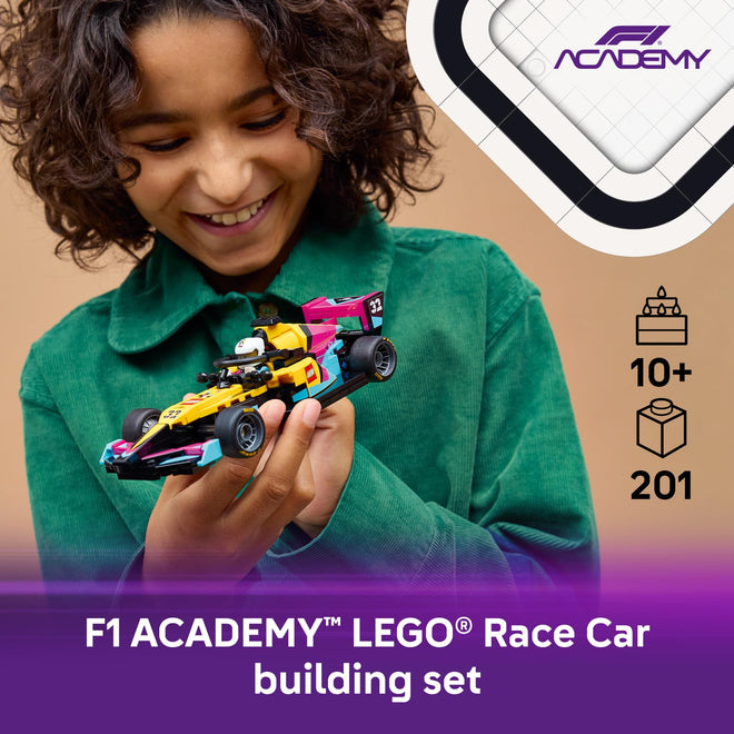 LEGO Speed Champions F1 ACADEMY LEGO Race Car Building Toy - Pretend Play Racing Vehicle with F1 ACADEMY Minifigure - Play & Display Toy Car for Boys & Girls Ages 10+ - Gift Idea for Birthdays - 77258 🍁 All In One Marketplace Canada