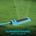 Aqua Joe SJI-OMS16 Indestructible Metal Base Oscillating Sprinkler with Adjustable Spray 🍁 All In One Marketplace Canada