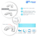 The ConfiDental - Moldable Mouth Guard for Teeth Grinding Clenching Bruxism Sport Athletic Whitening Tray Pack of 5 Including 3 Regular and 2 Heavy Duty Guard (3 (Ill) Regular 2 (ll) Heavy Duty) 🍁 All In One Marketplace Canada
