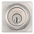 Weiser Elements Satin Nickel Square Deadbolt Lock, ANSI/BHMA Grade 3 Certified Front Door Lock, Kick Proof, Bump Proof & Anti-theft Exterior Door Lock with Key, Traditional Door Locks for Entry Door 🍁 All In One Marketplace Canada